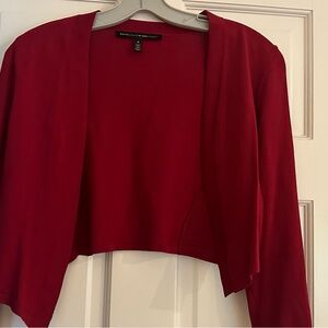 Burgundy short sweater